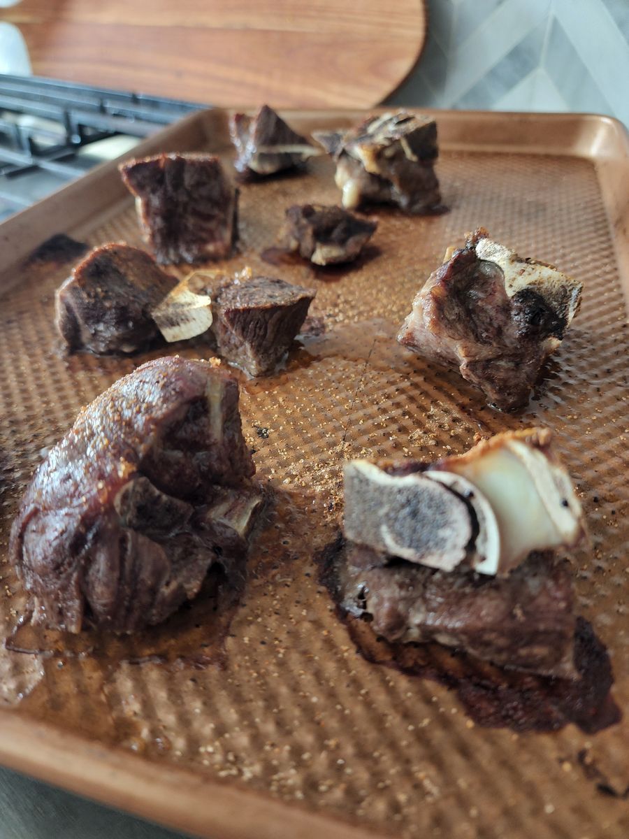 Roasted marrow bones